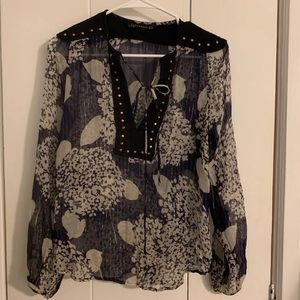 Zara sheer women’s top size XS